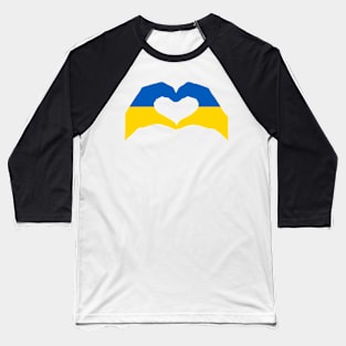 We Heart Ukraine Patriot Flag Series Baseball T-Shirt